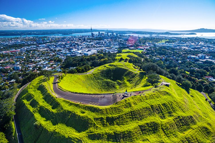 Mt Eden, Auckland, aerial view